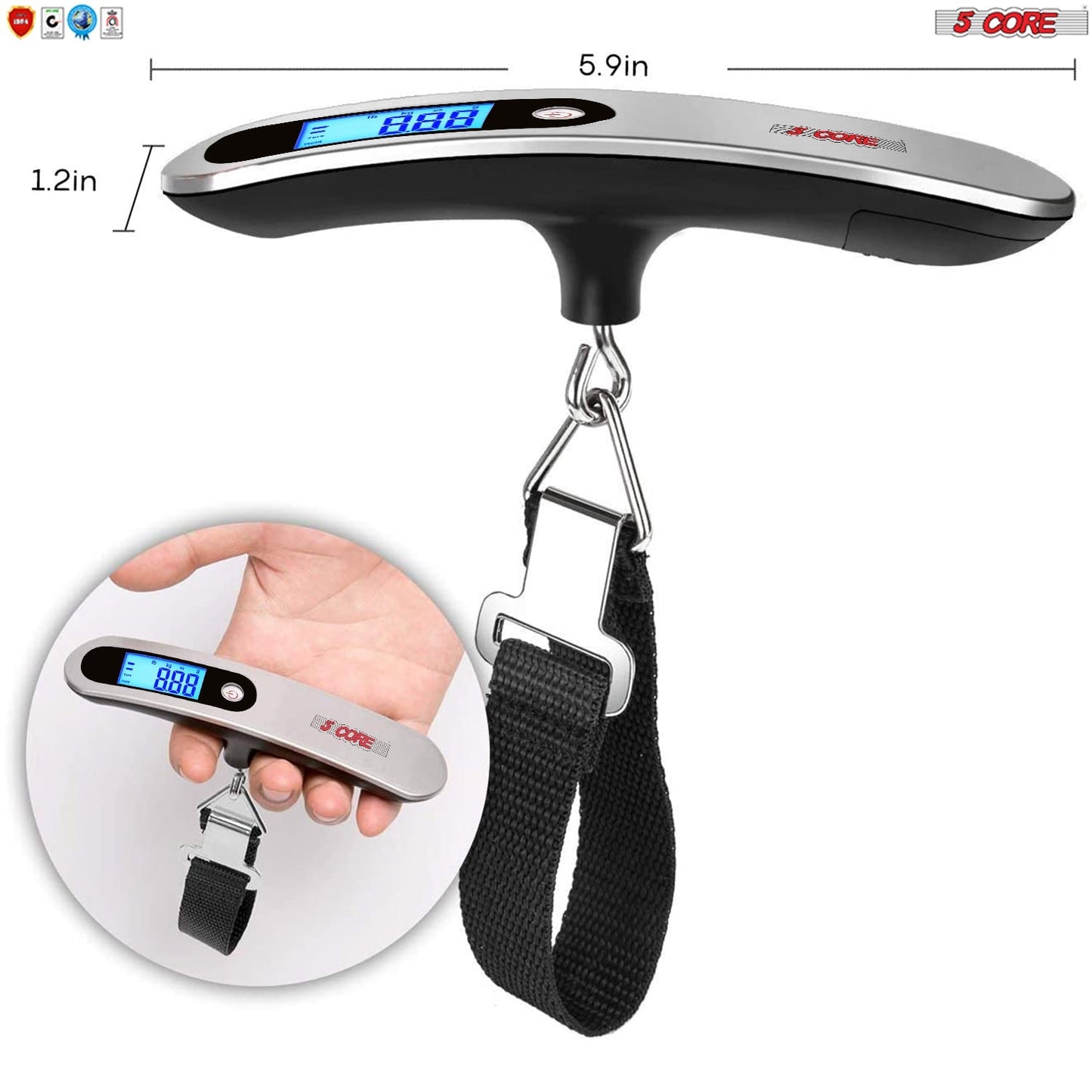 5 Core Luggage Scale Handheld Portable Electronic Digital Hanging Bag