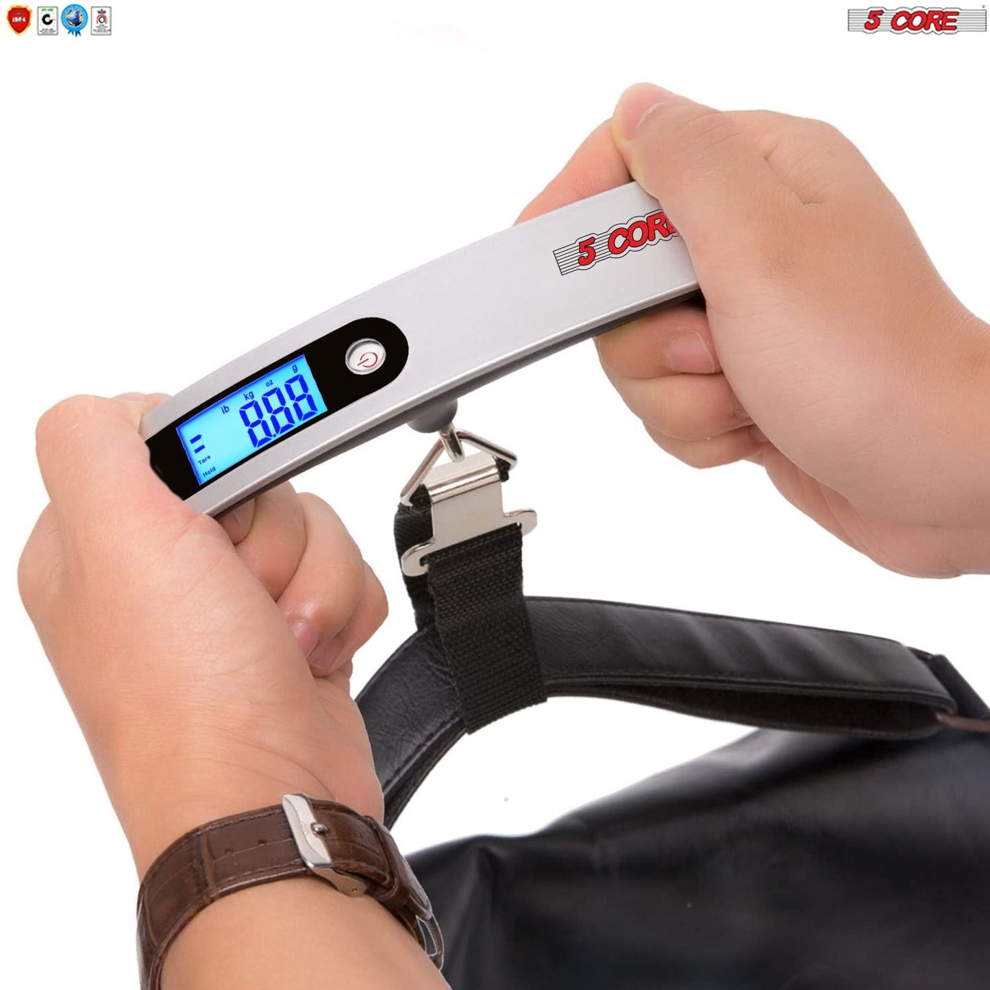 5 Core Luggage Scale Handheld Portable Electronic Digital Hanging Bag