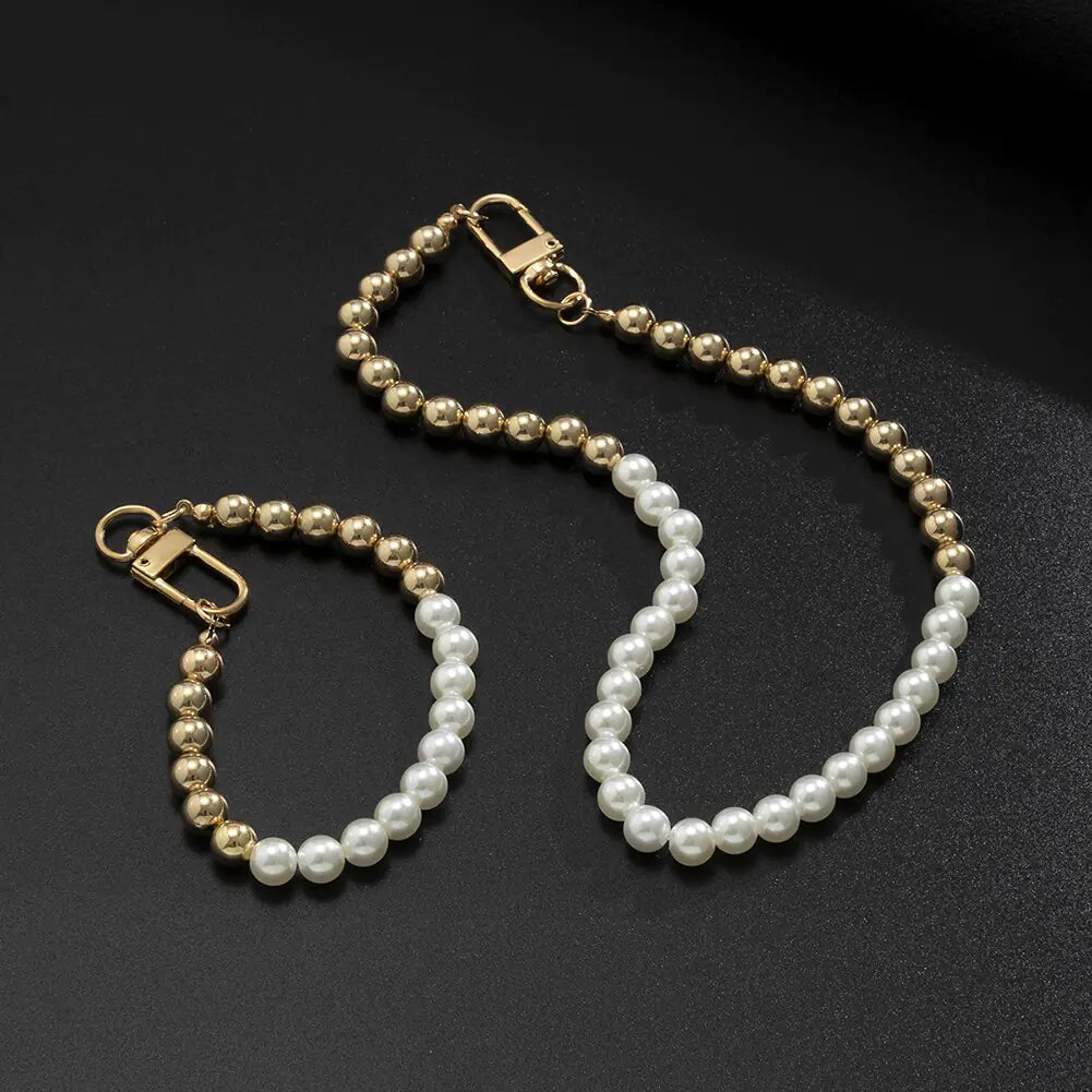 Natural Pearl Stitching Jewelry Set