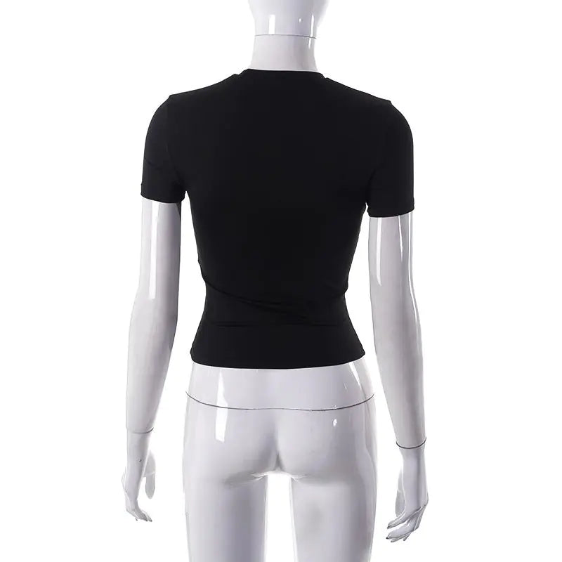 Back To Basics Short Sleeve Cropped T-Shirt