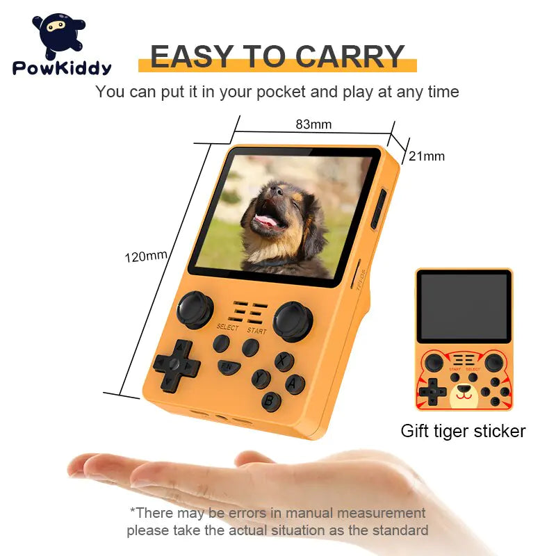 POWKIDDY New RGB20S Handheld Game Console Retro Open Source System RK3326 3.5-Inch 4:3 IPS Screen Children&#39;s Gifts