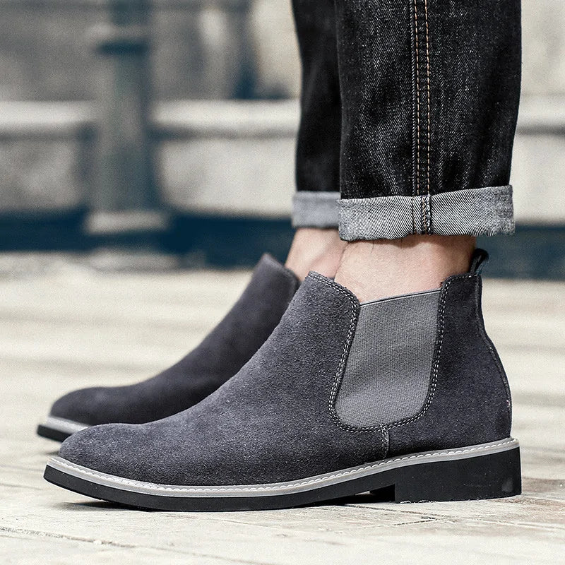 Men's Suede Chelsea Boots